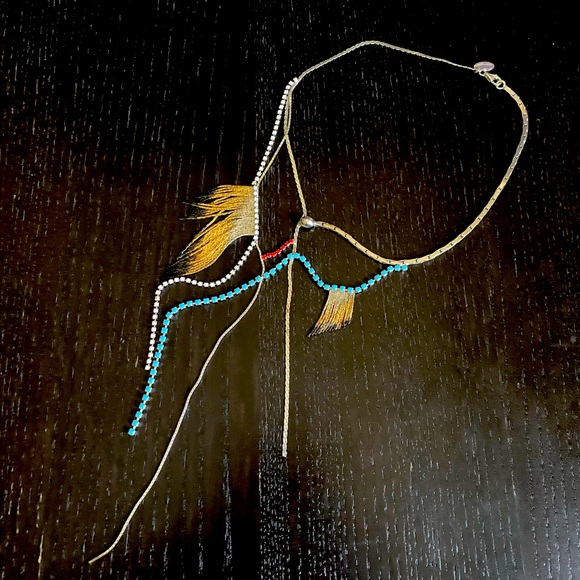 Ioseelliani Skull & Fringe Necklace